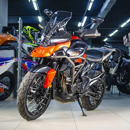 Мотоцикл ZONTES ZT350-T (4T ZT184MP EFI) 19/17 (2023 г.) (оранжевый)