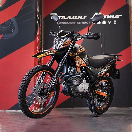 Мотоцикл эндуро ROCKOT XR250 (черный/оранжевый, 21/18, ЭПТС)