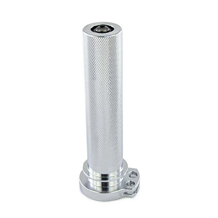 Ручка газа алюминиевая с подшипником SM-PARTS Honda CFR250R 04-16, CRF450R 07-16 серебристая