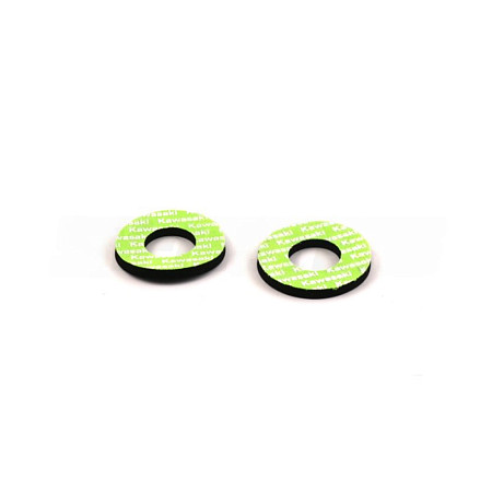 Ограничители (донаты) ручек руля SM-PARTS Kawasaki зеленые